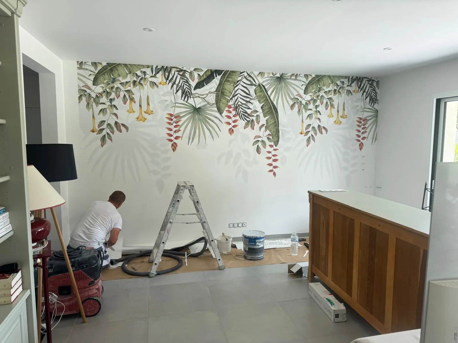 Pose d’un panoramique tropical — papier peint